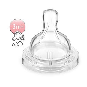 Соска силіконова Avent Classic + варіаційний потік 2шт 3+ SCF635 / 27 